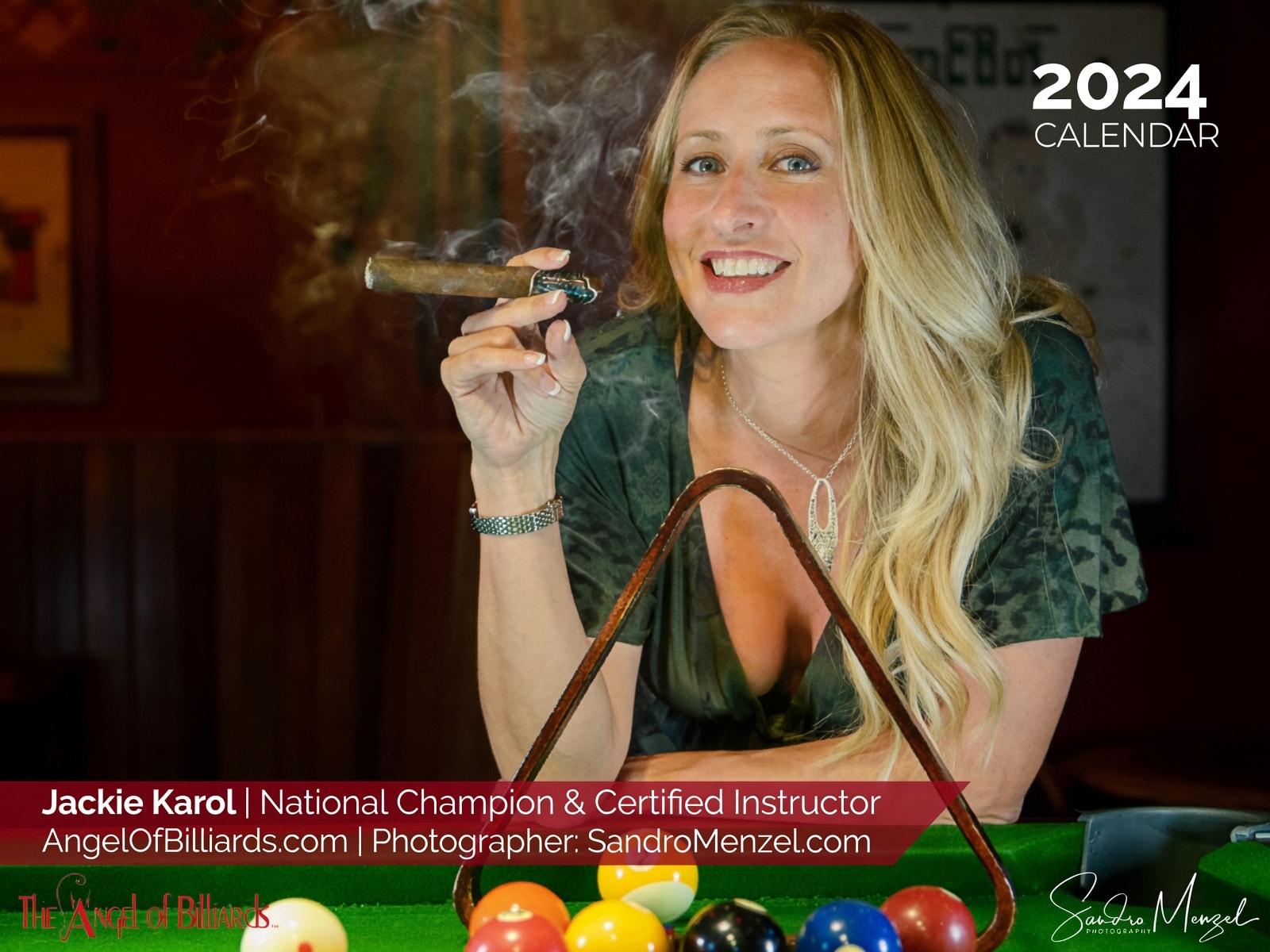 2024 Angel of Billiards Calendar — Jackie Karol